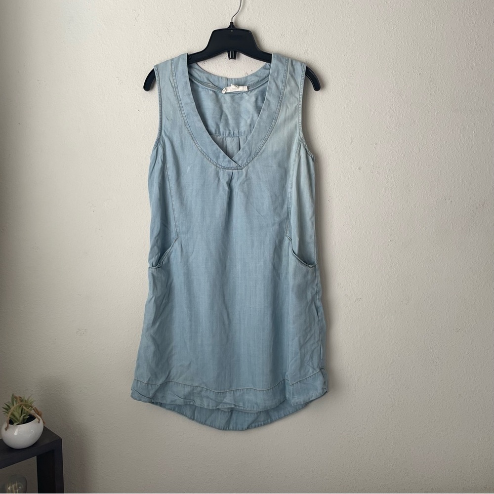 Denim Blue Washed Mini Dress